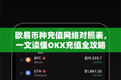 欧易币种充值网络对照表,一文读懂OKX充值全攻略 欧易币种充值网络对照表,一文读懂OKX充值全攻略